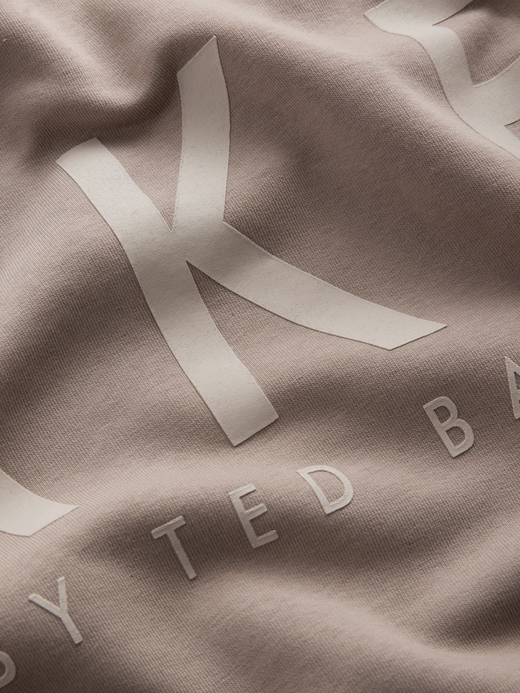 Baker by Ted Baker Oversized Stone Varsity Hoodie - Image 10 of 10