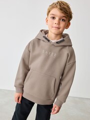 Baker by Ted Baker Oversized Stone Varsity Hoodie - Image 2 of 10