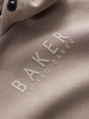Baker by Ted Baker Oversized Stone Varsity Hoodie - Image 7 of 10