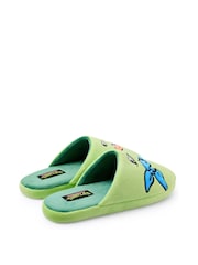 Vanilla Underground Green Mens Character Slippers - Image 3 of 7