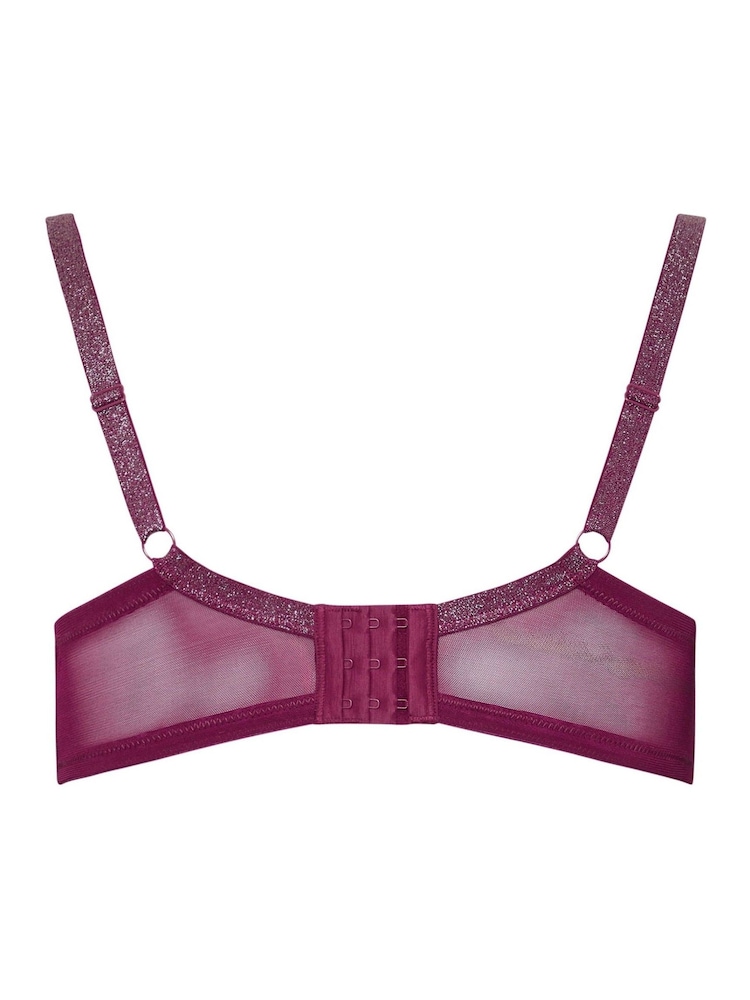 Yours Curve Red Shiny T-Shirt Bras 2 Pack - Image 9 of 9