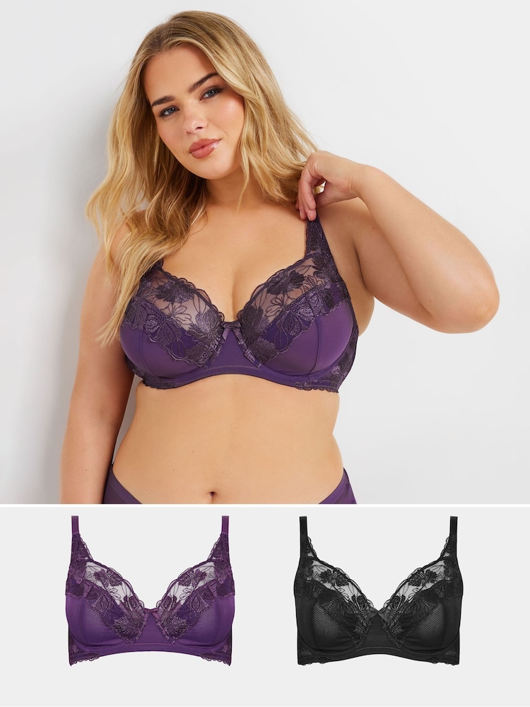 Yours Curve Pacote com aro Florence com detalhes florais Bras 2 - Imagem 1 de 8