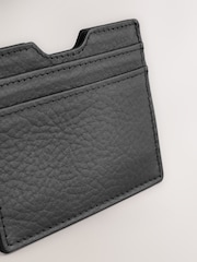 Black Leather Grainy Card Holder - Image 4 of 4