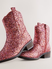 Pink Glitter Western Boots - Image 9 of 9