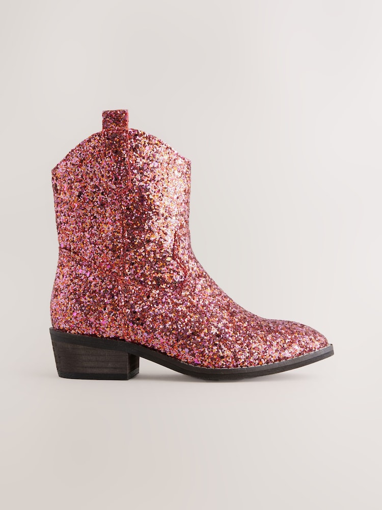 Cowboy Boots Damen Stiefel Mit Glitzer Kaufen Sie Rosa Mit Glitzer