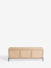 Jasper Conran London White Washed Oak Aden Wide Up to 50 Inch TV Unit - Image 7 of 8