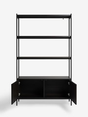 Jasper Conran London Dark Oak Aden Shelving Unit - Image 6 of 8