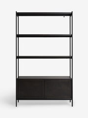 Jasper Conran London Dark Oak Aden Shelving Unit - Image 7 of 8
