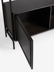 Jasper Conran London Dark Oak Aden Shelving Unit - Image 8 of 8