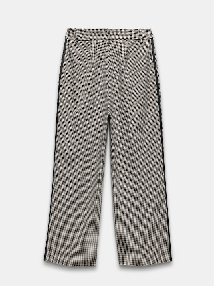 Mint Velvet Grey Check Side Stripe Trousers - Image 4 of 4 Mint Velvet Grey Check Side Stripe Trousers - Image 4 of 4