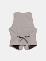 Mint Velvet Cream Check Waistcoat - Image 4 of 4