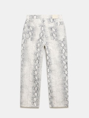 Mint Velvet Cream Snake Effect Print Slim Jeans - Image 4 of 4