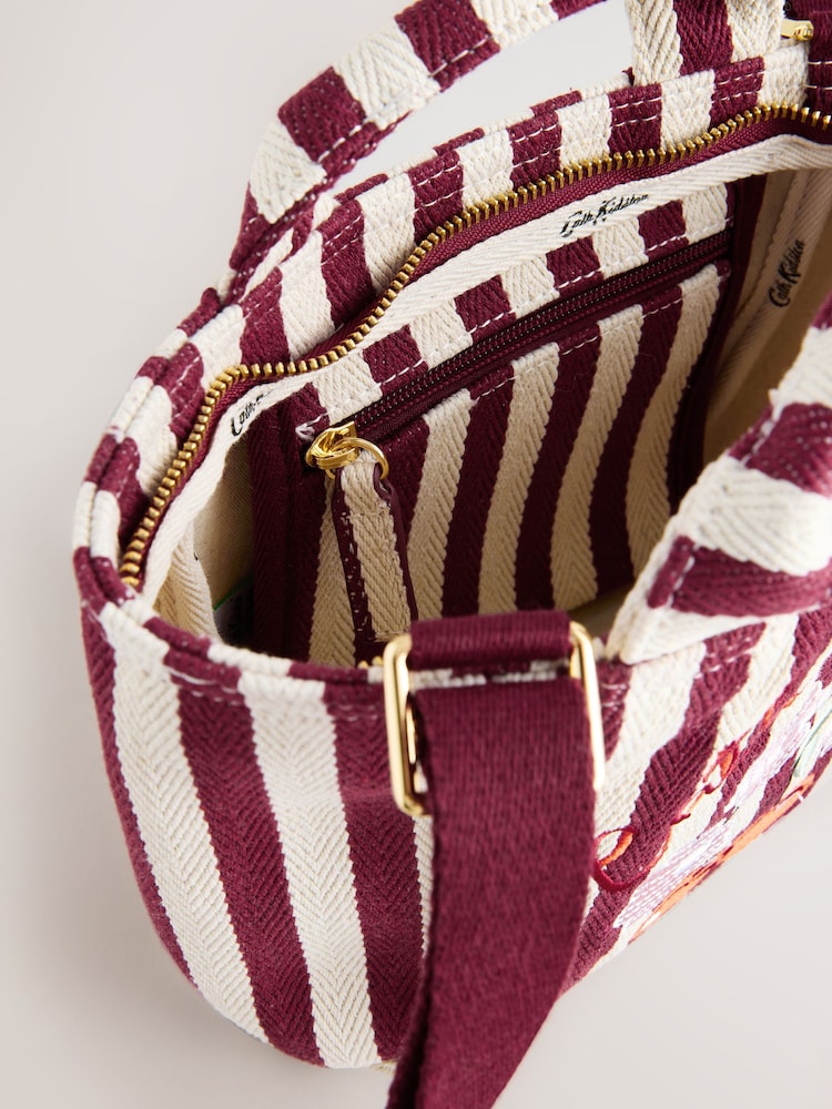 Cath Kidston Cherry Stripe Mini Cross-Body Tote Bag - Image 10 of 10