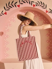 Cath Kidston Cherry Stripe Large Book Bag - Image 2 of 4