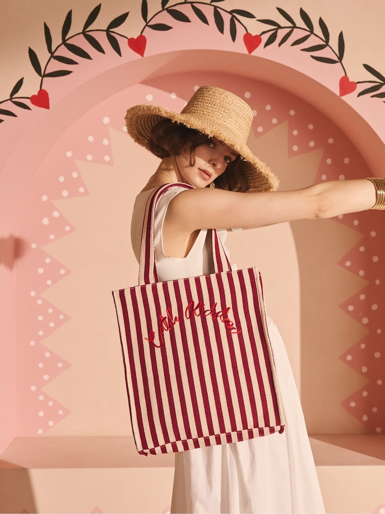 Cath Kidston Cherry Stripe Large Book Bag - Image 2 of 4