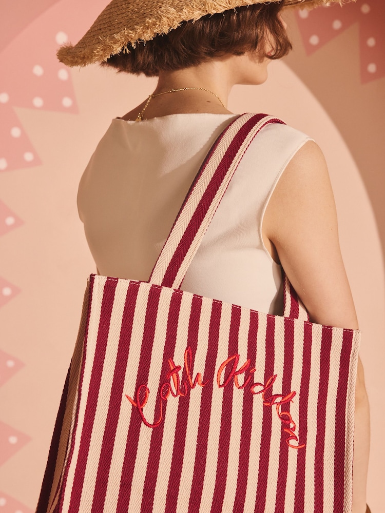 Cath Kidston Cherry Stripe Large Book Bag - Image 4 of 4