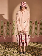 Cath Kidston Cherry Stripe Large Market Tote Bag - Image 3 of 11