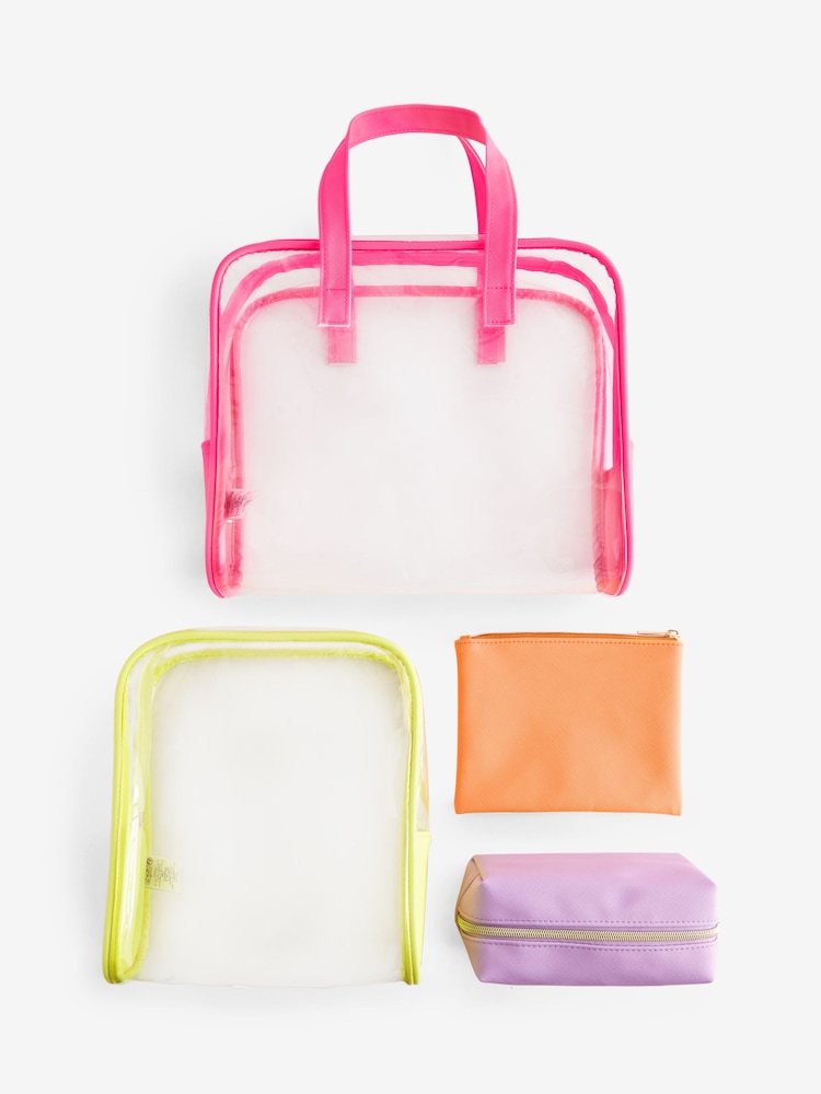 Set of 4 Clear Makeup Bags - Image 4 of 4 Set of 4 Clear Makeup Bags - Image 4 of 4