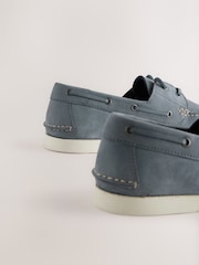 Blue Leather Boat Shoes - Image 5 of 6
