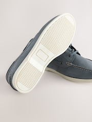 Blue Leather Boat Shoes - Image 6 of 6