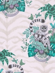 Clarke and Clarke Lemur Pink Emma J Shipley 10M Wallpaper - Image 1 of 1