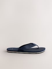 Azul marino - Textured Flip Flops - Imagen 3 de 6