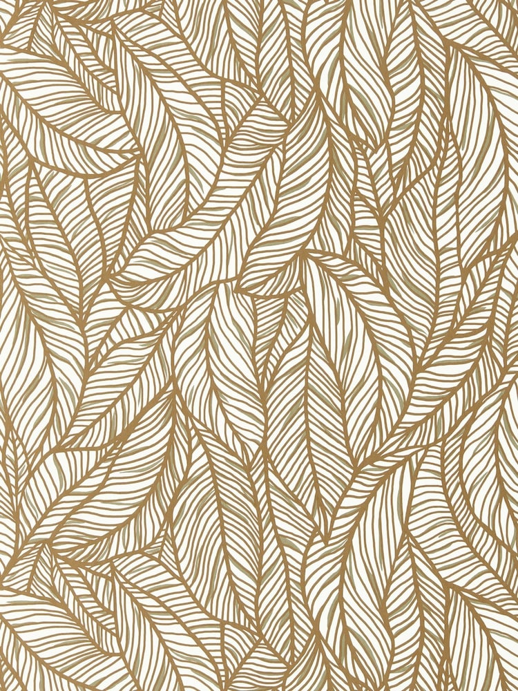 Clarke and Clarke Bronze or Ivory Selva Wallpaper Sample - Image 1 of 1