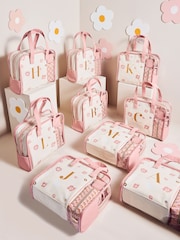 Set of 4 Pink Alphabet Makeup Bags - Image 4 of 4