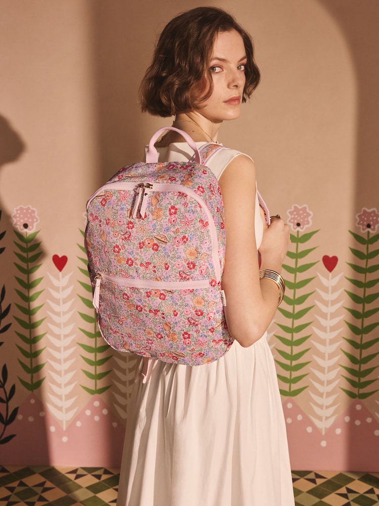 Cath Kidston Waters Ditsy Foldaway Backpack - Image 1 of 8