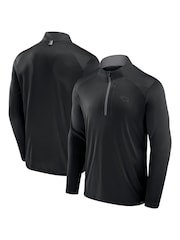 Fanatics Derby County Defender Quarter Zip Black Fleece - Image 1 of 3
