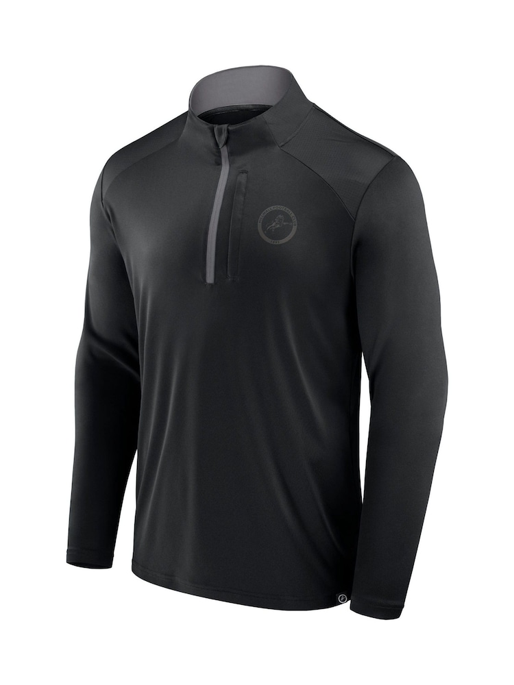 Fanatics Millwall Defender Quarter Zip Black Fleece - Image 2 of 3