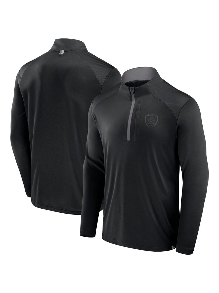 Fanatics Barnsley Defender Quarter Zip Black Fleece - Image 1 of 3 Fanatics Barnsley Defender Quarter Zip Black Fleece - Image 1 of 3