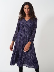 Crew Clothing Kyra Metallic Jacquardkleid - Bild 2 von 5