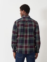 Crew Clothing Company Red Long Sleeve Checked 100% Cotton Shirt - Image 2 of 5
