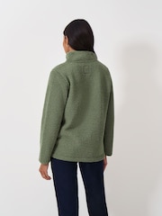 Crew Clothing Company Green Borg Half Zip Fleece - Image 2 of 5