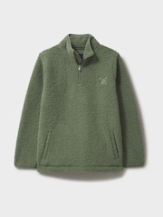 Crew Clothing Company Green Borg Half Zip Fleece - Image 5 of 5