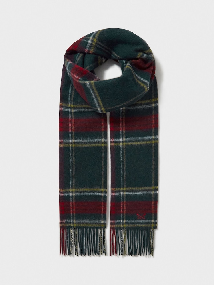 Crew Clothing Company Blue Grey Wool Scarf - Image 2 of 2