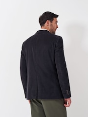 Crew Clothing Company Blue 100% Cotton Corduroy Blazer - Image 4 of 5