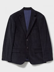 Crew Clothing Company Blue 100% Cotton Corduroy Blazer - Image 5 of 5