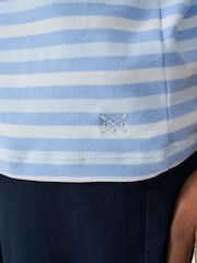 Crew Clothing Blue Ultimate Breton Long Sleeve Striped 100% Cotton Top - Image 4 of 5