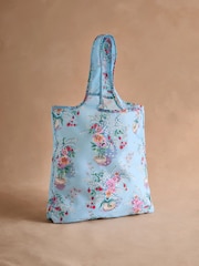 Cath Kidston Blue Bouquet Foldaway Shopper Bag - Image 1 of 4