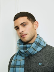 Crew Clothing Company Blue Wool Scarf - Image 1 of 2