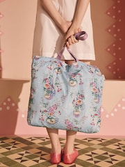Cath Kidston Blue Bouquet Large Foldaway Tote Bag - Image 1 of 5