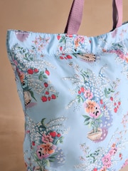 Cath Kidston Blue Bouquet Large Foldaway Tote Bag - Image 4 of 5