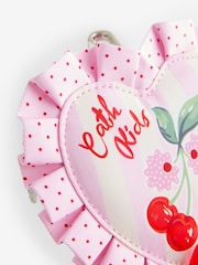 Cath Kidston Pink/Cream Cherry Stripe Kids Purse - Image 5 of 6