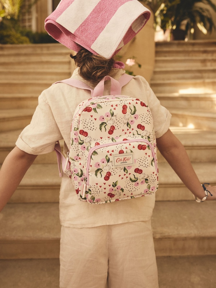 Cath Kidston Ecru Cherry Mini Backpack - Image 1 of 5