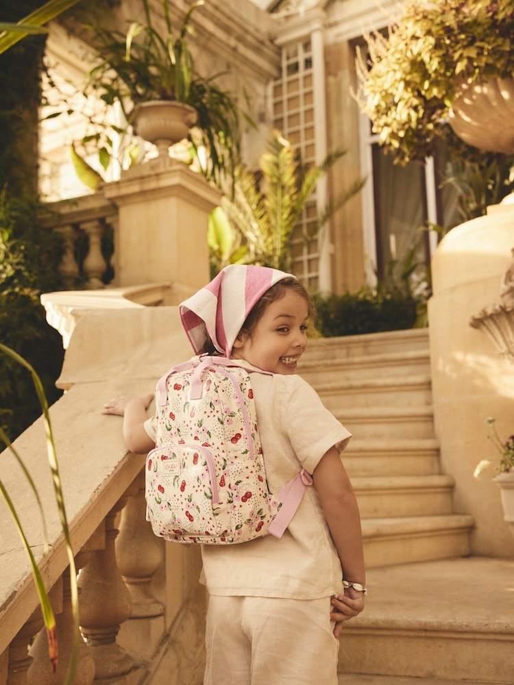 Cath Kidston Ecru Cherry Kids Medium Backpack - Image 1 of 6