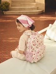 Cath Kidston Pink Lace Hearts Kids Large Backpack - Image 1 of 6