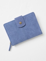 FatFace Blue Etta Suede Purse - Image 1 of 2