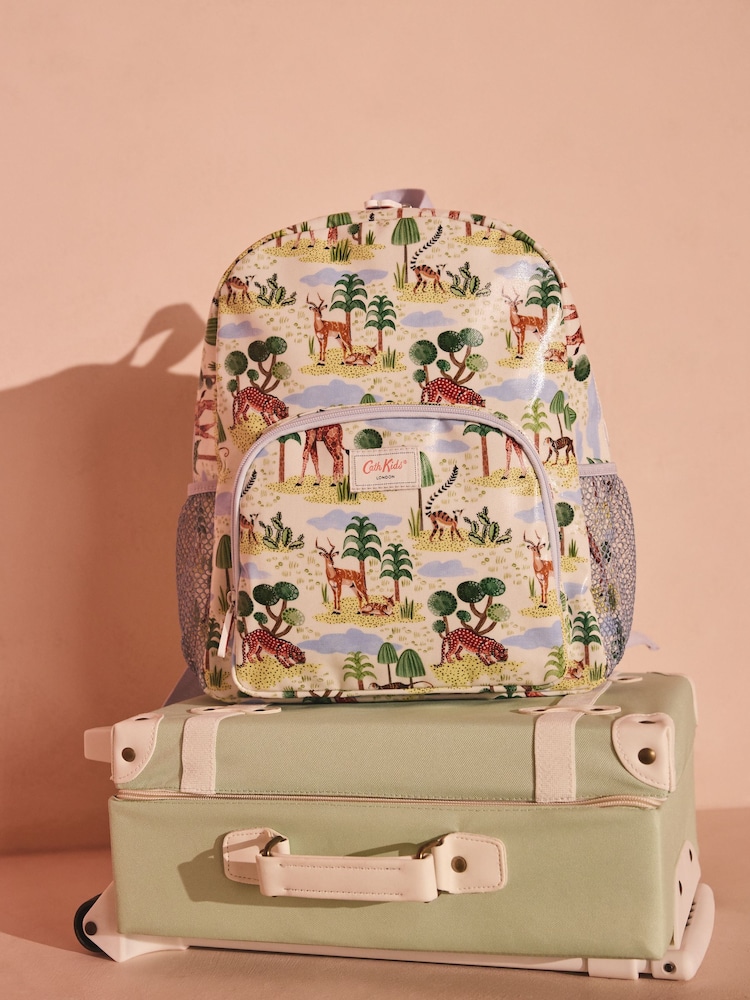 Cath Kidston Blue Safari Kids Large Backpack - Image 1 of 5
